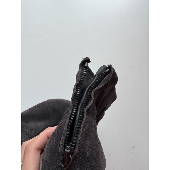 RAG & BONE Newbury Black Suede Leather Block Heel Ankle Boots, Size 37.5 - Picture 11 of 16